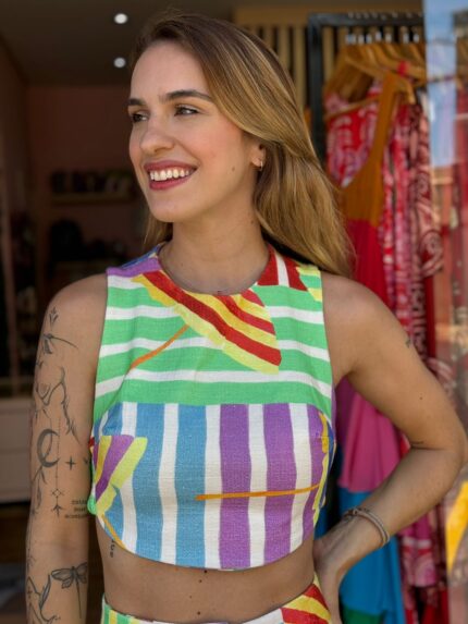 Blusa Cropped Guarda Sol