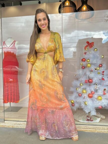 Vestido Longo Lurex Arara Love