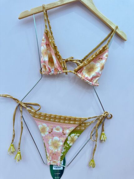 Biquini Lacinho Double Floral Veraneio