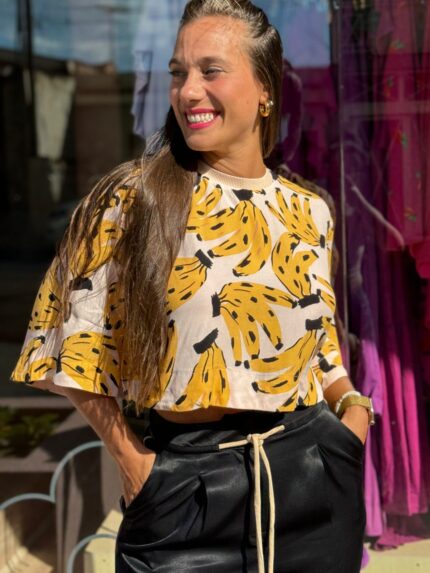 Blusa Cropped Bossa Banana Farm