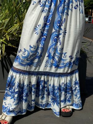 Vestido Cropped Lenço Azulejo Farm - Imagem 2
