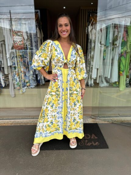 Vestido Cropped Sicilia Lenço