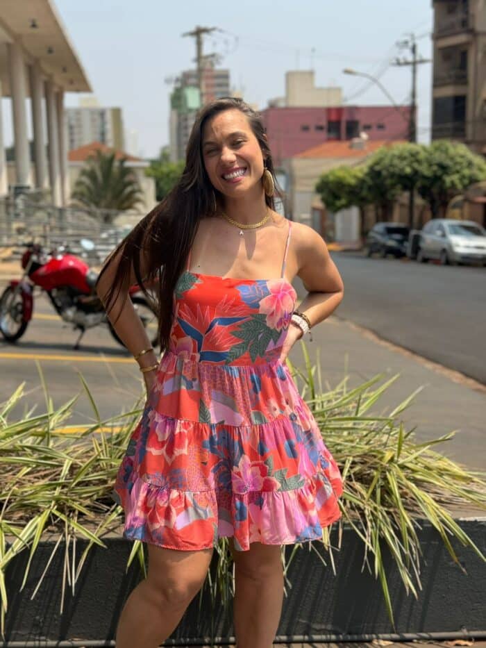 Vestido Curto Floresta Florida - Imagem 2