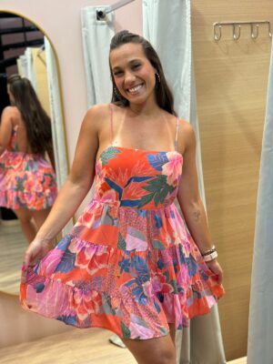 Vestido Curto Floresta Florida - Imagem 3
