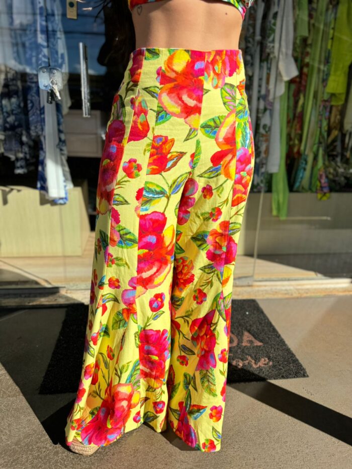 Calça Pantalona Flor Céu - Imagem 2
