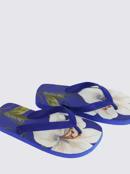 Chinelo Rasteiro Farm Azul Klein