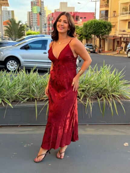 Vestido Jacquard Coqueirada