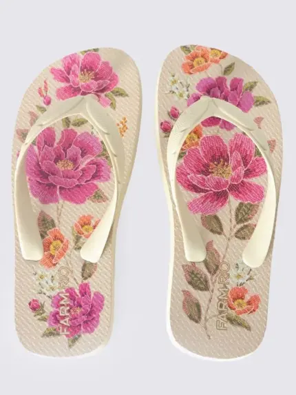Chinelo Rasteiro Nude