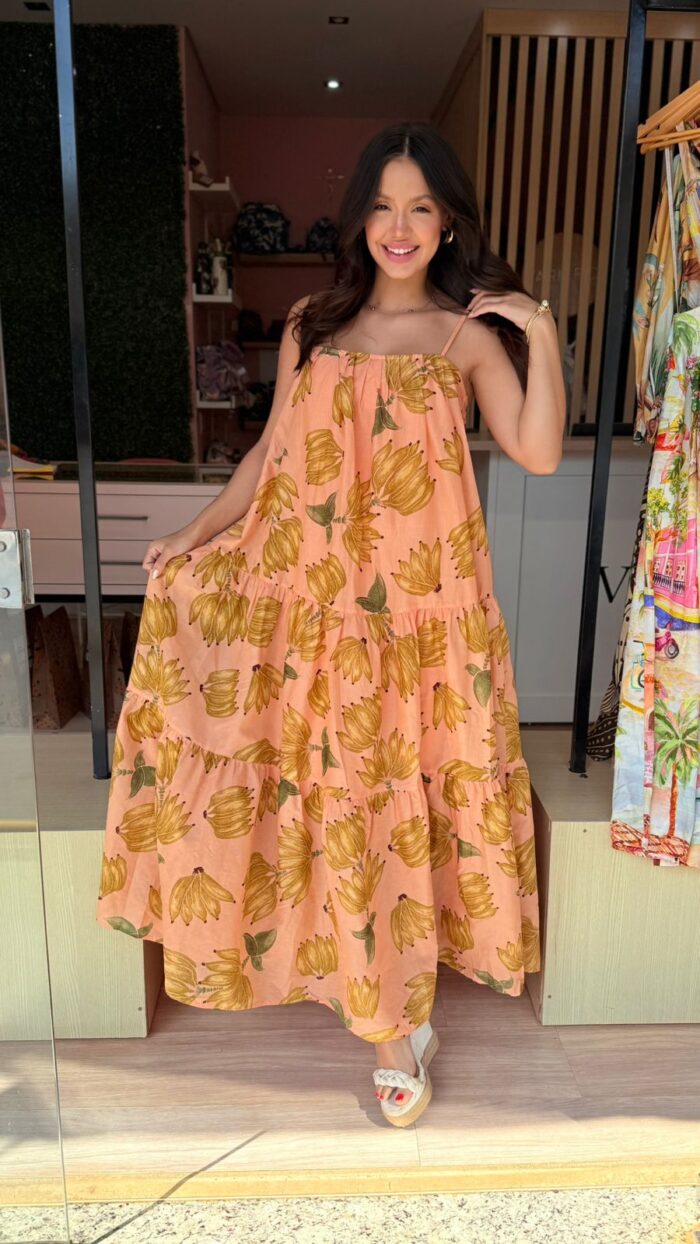 Vestido Longo Banana Prata - Imagem 2
