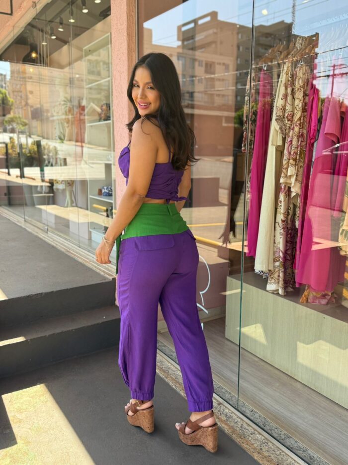 Calça Linho Com Cinto - Imagem 4