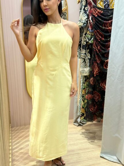 Vestido Midi Alfaiataria Frente Única