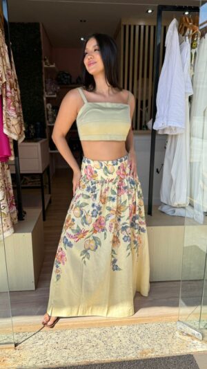 Saia Cropped Maria Lenco
