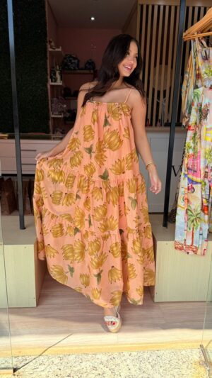 Vestido Longo Banana Prata - Imagem 3