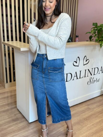 Blusa Cropped Tricot