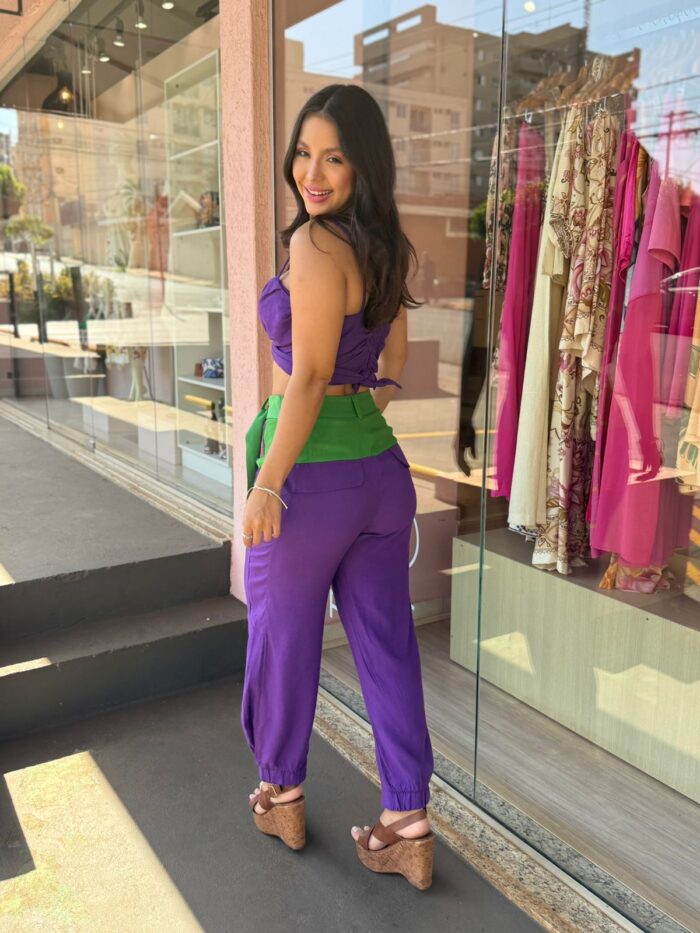Calça Linho Com Cinto - Imagem 2