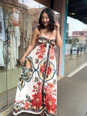 Vestido Cropped Flor  Do Rio