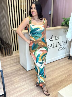 Vestido Alça Torcida Mata Atlântica - Imagem 2