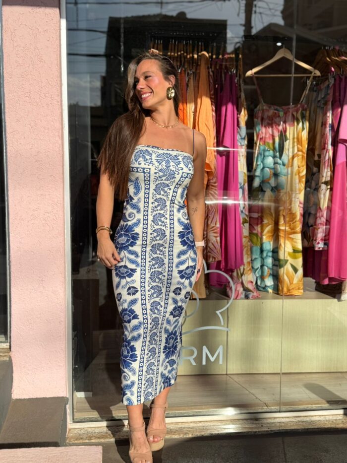 Vestido Midi Valentina FARM - Imagem 1
