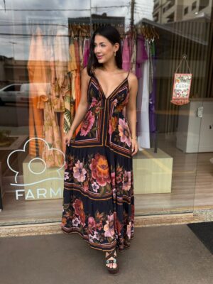 Vestido Floral Cleo FARM - Imagem 2