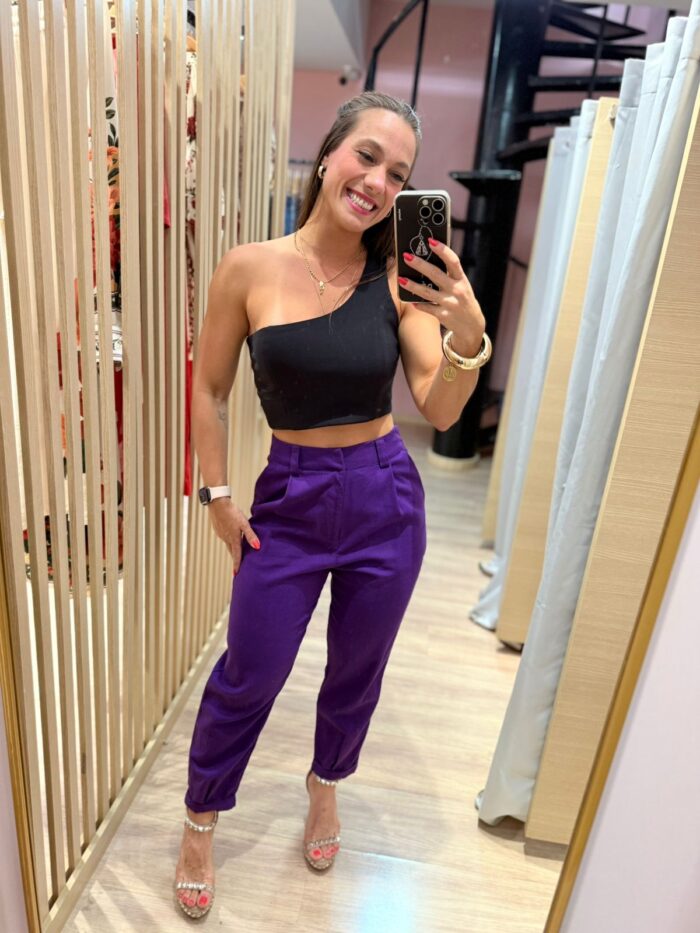 Calça Cenoura Linho - Imagem 1