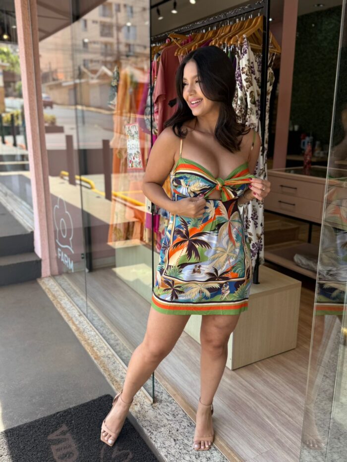 Vestido Curto Lenco Bem M Quer FARM - Imagem 4