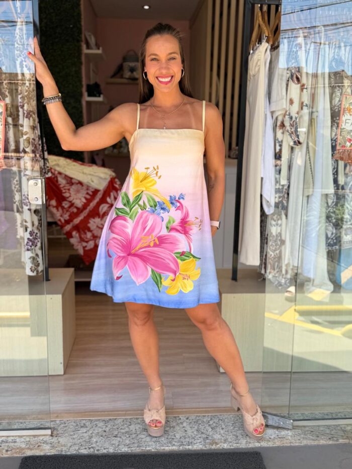 Vestido Curto Floral Nena | FARM