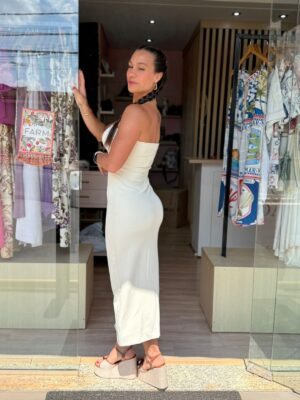 Vestido Midi Aviamento FARM - Imagem 3