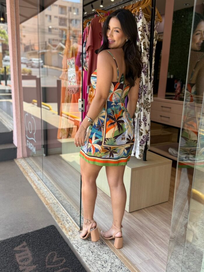 Vestido Curto Lenco Bem M Quer FARM - Imagem 3