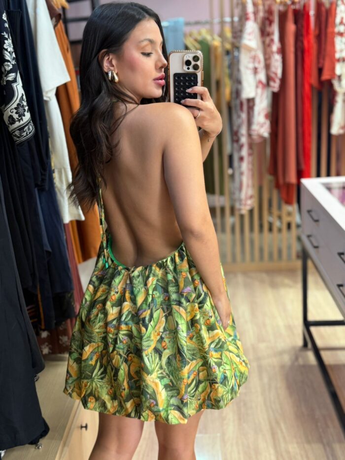 Vestido Balone Floresta De Passarinho E FARM - Imagem 2