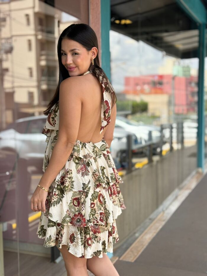Vestido Curto Floral Raiana FARM - Imagem 4