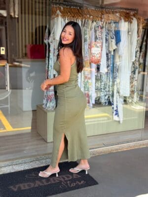 Vestido Recorte Rib FARM - Imagem 4