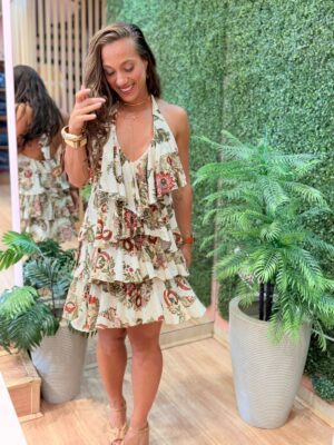 Vestido Curto Floral Raiana FARM - Imagem 5