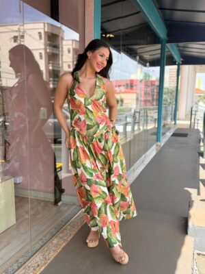 Vestido Longo Anturio Corrido FARM - Imagem 3