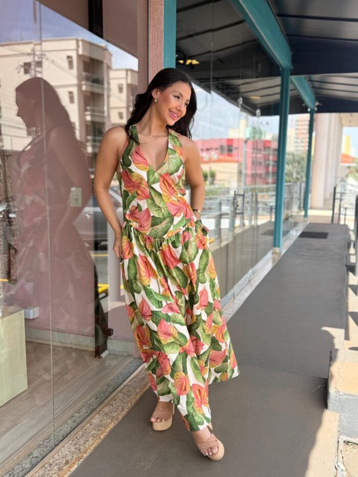 Vestido Longo Anturio Corrido FARM - Imagem 3
