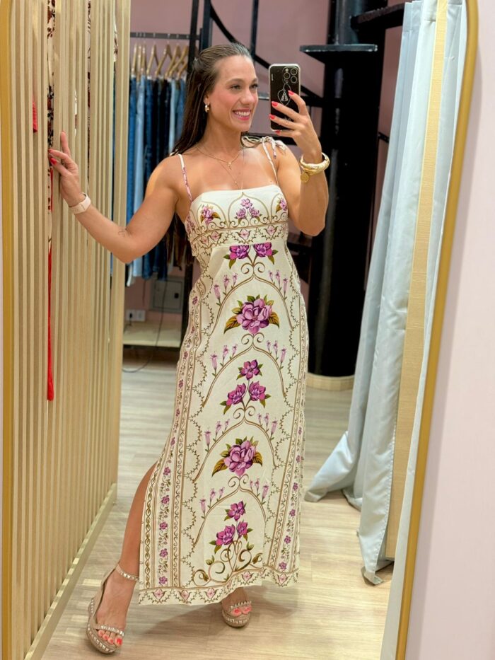 Vestido Poesia De Flor FARM - Imagem 1