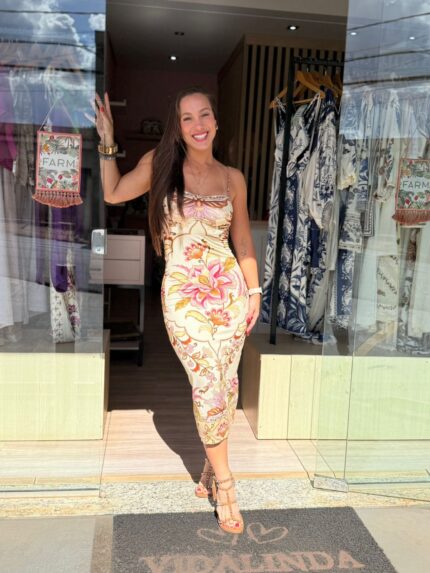 Vestido Cropped Jardim Majestoso FARM