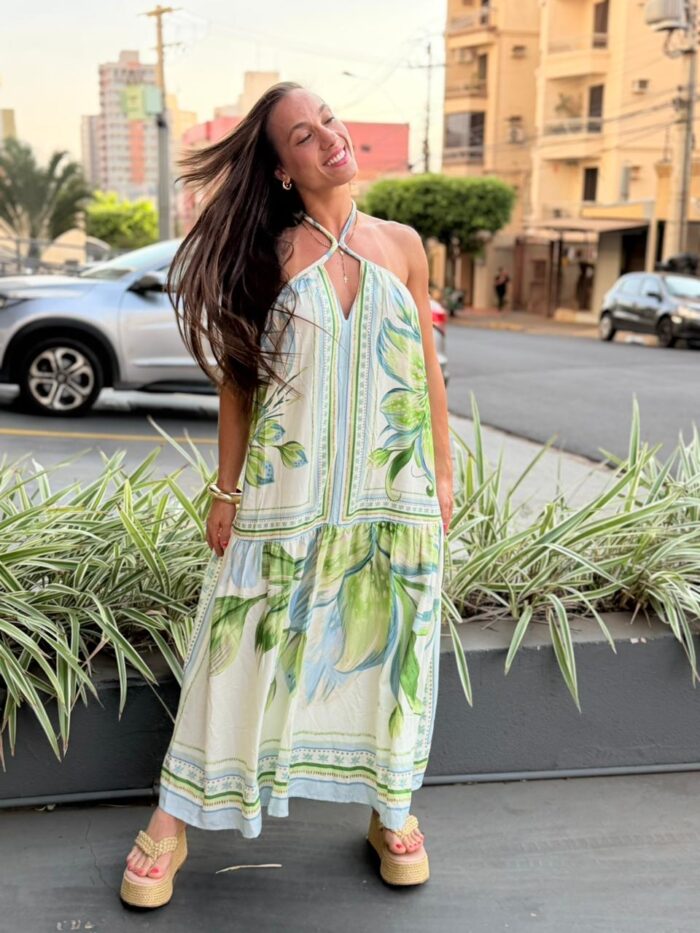 Vestido Lírio Tropical Lenço | FARM - Imagem 4