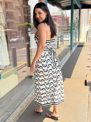 Saia Midi Transpasse Peixe Copa E | FARM - Imagem 3