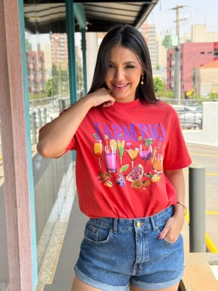 T-shirt Média Drinks FARM RIO