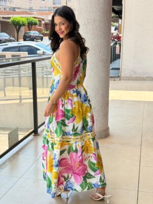 Vestido Laise Floral Malu FARM - Imagem 5