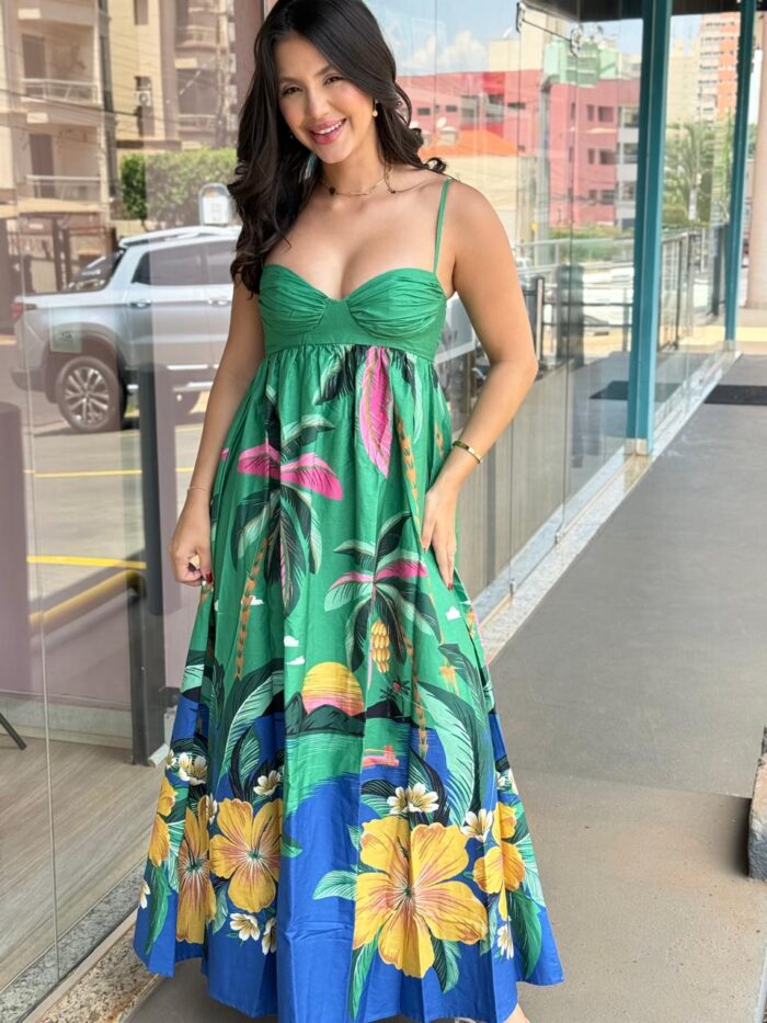 Vestido Longo Oasis FARM