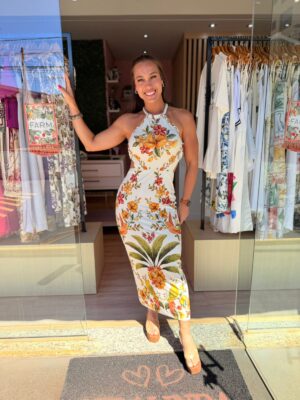 Vestido Midi Bosque Chic FARM