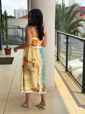 Vestido Midi Souvenir Litoral FARM - Imagem 3