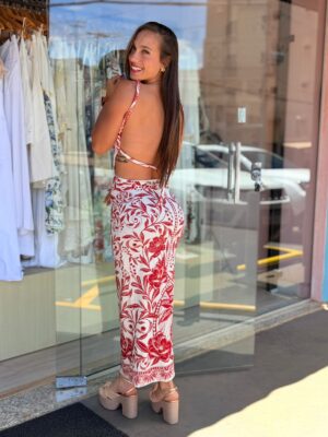 Vestido Midi Coqueiro De Flor FARM - Imagem 4