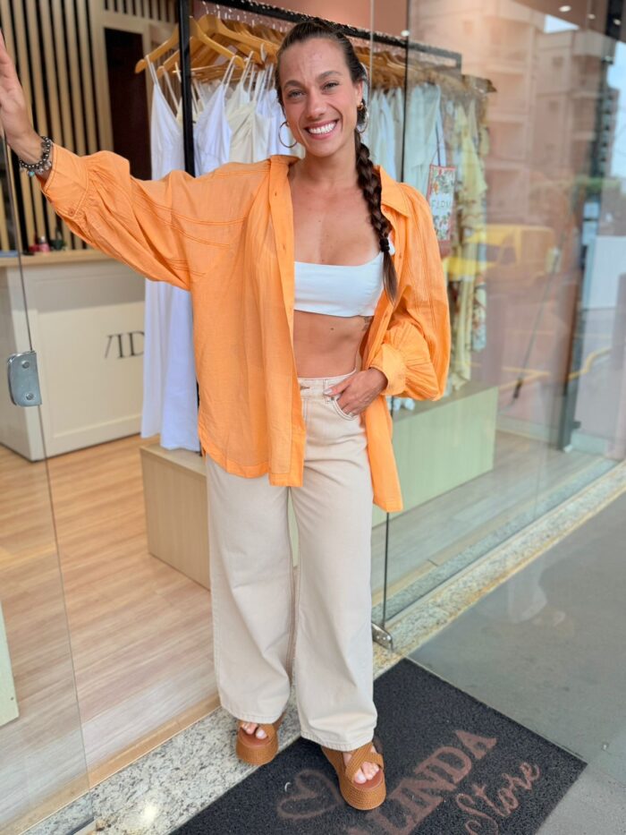 Calça Sarja Wide Faver FARM