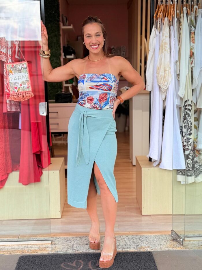 Saia Amarração Com Fenda