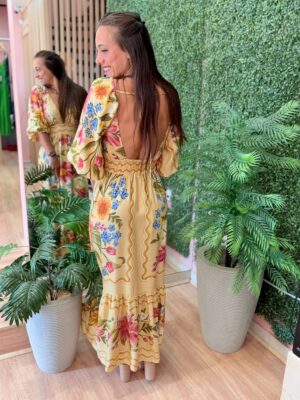 Vestido Cropped Floral Mari FARM - Imagem 6