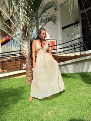 Vestido Longa Mar De Ondas FARM - Imagem 4