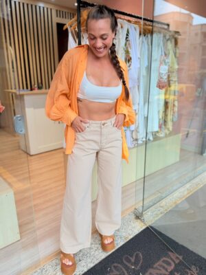 Calça Sarja Wide Faver FARM - Imagem 4