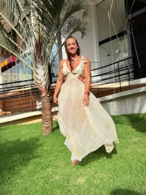 Vestido Longa Mar De Ondas FARM - Imagem 6